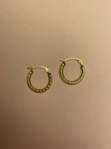 Etched Mini Hoops