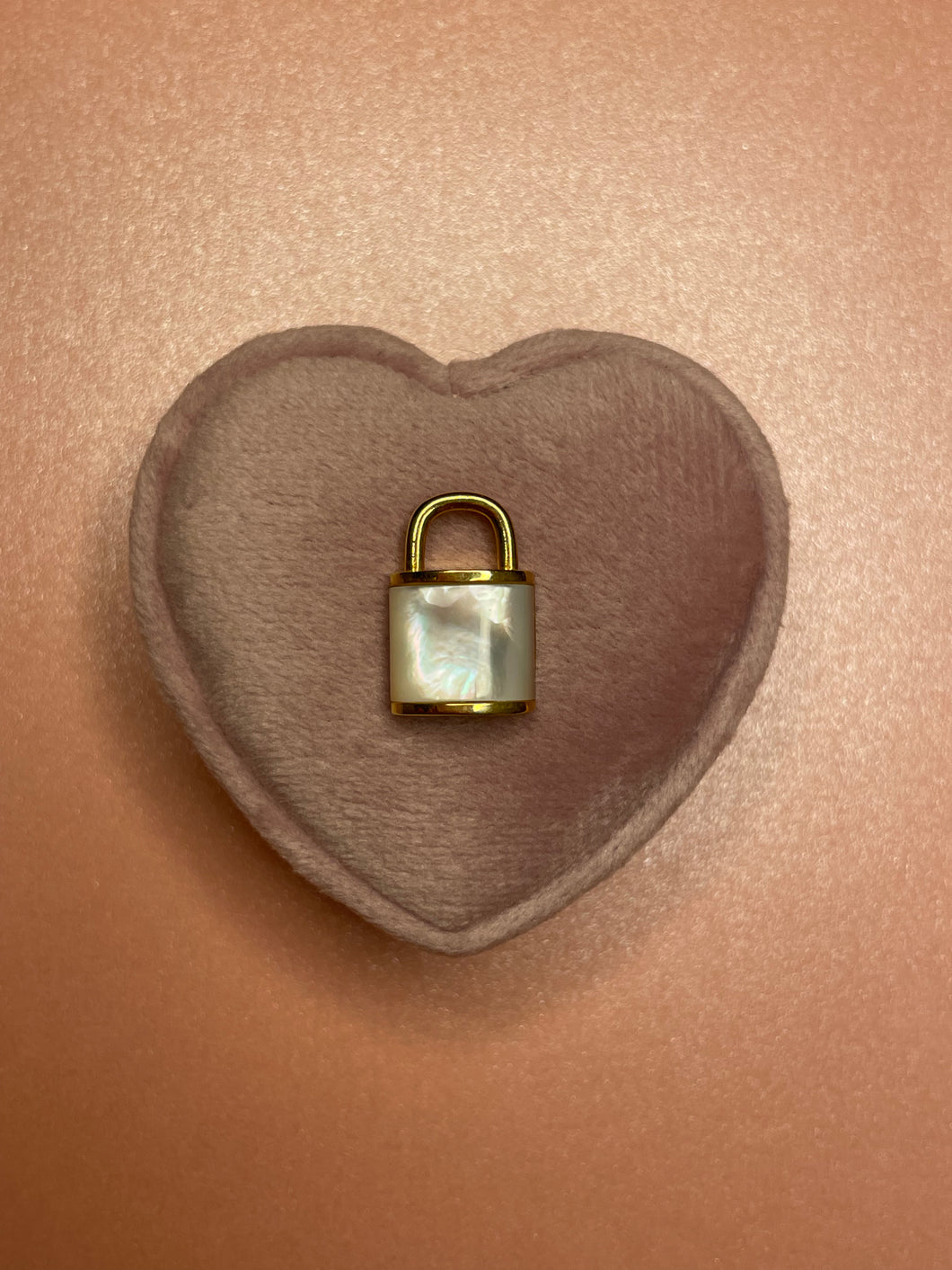 Mother of Pearl Lock Pendant