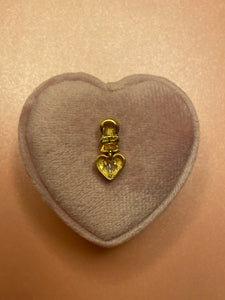 Dangly Diamond Heart Pendant