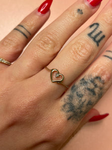 Diamond Heart Ring