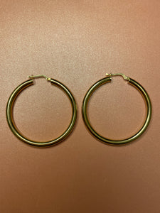 4mm Large Hoops