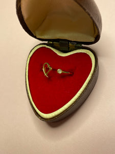 Open Heart Diamond Ring