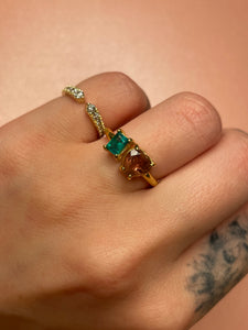 Twin Flames Gemstone Ring