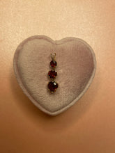 Load image into Gallery viewer, Triple Garnet Heart Pendant
