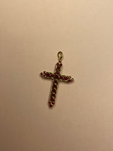 Load image into Gallery viewer, Ruby Madonna Cross Pendant
