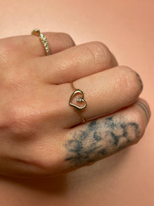 Diamond Heart Ring