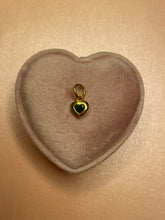 Load image into Gallery viewer, Chubby Emerald Mini Heart Pendant
