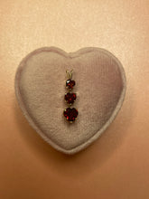 Load image into Gallery viewer, Triple Garnet Heart Pendant
