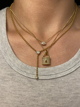 Load image into Gallery viewer, Diamond Lock Pendant
