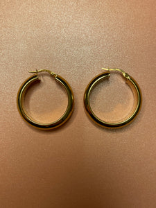 Domed Thick Hoops