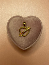 Load image into Gallery viewer, Heart Arrow Ruby Diamond Pendant
