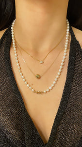 Solitaire Smooth Ball Necklace