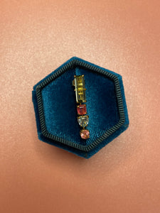 Tetris Gemstone Drop Studs