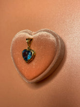 Load image into Gallery viewer, Blue Topaz Cabochon Heart Pendant
