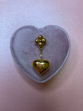 Load image into Gallery viewer, Puffy Flower Heart Dangle Pendant
