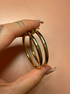 4mm Large Hoops