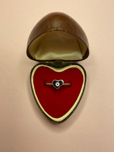 Evil Eye Heart Ring