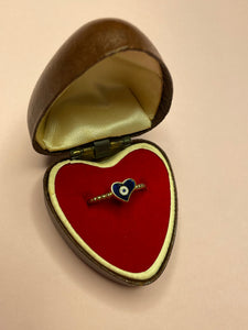 Evil Eye Heart Ring