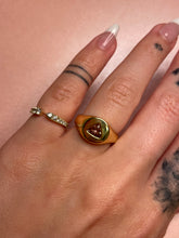 Load image into Gallery viewer, Trillion Pink Tourmaline Chubby Signet Ring
