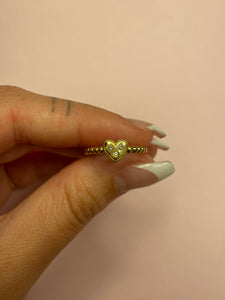 3 Diamond Heart Ring