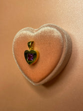 Load image into Gallery viewer, Chubby Amethyst Heart Pendant
