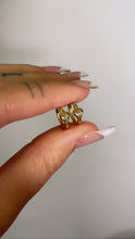 Load image into Gallery viewer, Diamond Mini Heart Huggies
