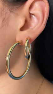 4mm Large Hoops