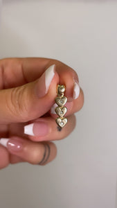 Triple Diamond Heart Pendant