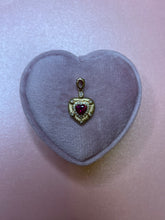 Load image into Gallery viewer, Ruby Diamond Heart Pendant
