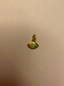 Mini Evil Eye Diamond Pendant