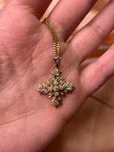 Load image into Gallery viewer, Diamond Feathered Cross
