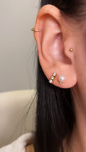 Load image into Gallery viewer, Pearl &amp; Diamond Studs
