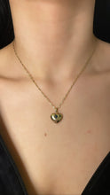 Load image into Gallery viewer, Blue Sapphire Puffy Heart
