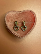 Load image into Gallery viewer, Diamond Heart Dangles
