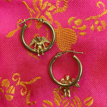 Load image into Gallery viewer, 14k angel hoops
