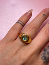 Load image into Gallery viewer, Emerald Chubby Signet Ring
