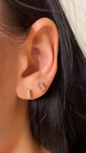 Load image into Gallery viewer, Princess Cut Double Diamond Drops
