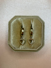 Load image into Gallery viewer, Heart Dangle Huggies
