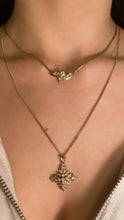 Load image into Gallery viewer, Diamond Feathered Cross
