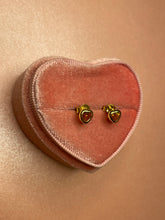 Load image into Gallery viewer, Citrine Heart Studs
