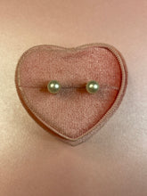 Load image into Gallery viewer, White Pearl Studs
