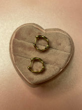 Load image into Gallery viewer, Diamond Heart Huggies
