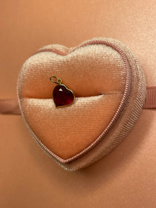 Ruby Dangle Heart