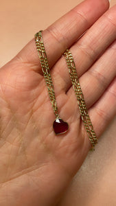 Ruby Dangle Heart