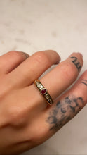 Load image into Gallery viewer, Ruby Solitaire Diamond Band

