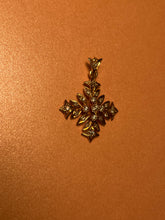 Load image into Gallery viewer, Diamond Feathered Cross
