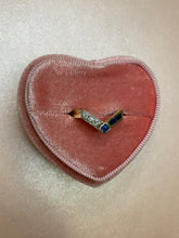 Load image into Gallery viewer, Blue Sapphire &amp; Diamond Stacker
