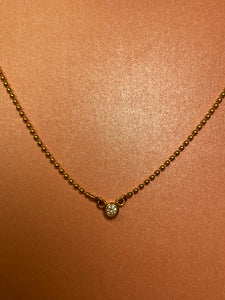 Solitaire Diamond Ball Chain