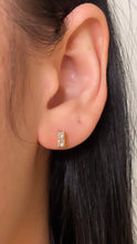 Load image into Gallery viewer, Princess Cut Double Diamond Drops
