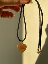 Load image into Gallery viewer, 14K Satin Black Strand &amp; Heart Tag

